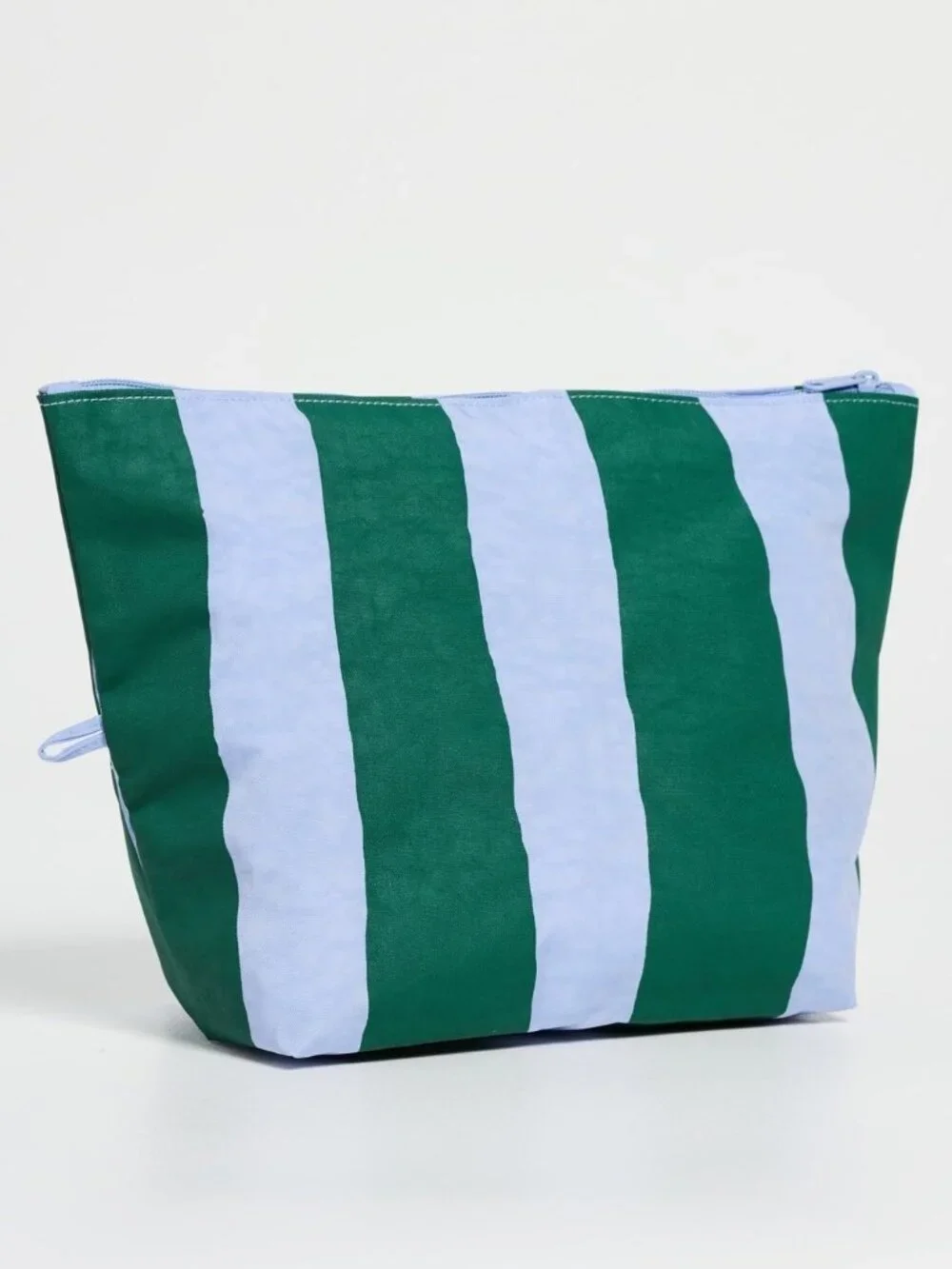 NWOT Baggu Go Pouch Large - Painted Stripe (Green & Blue)